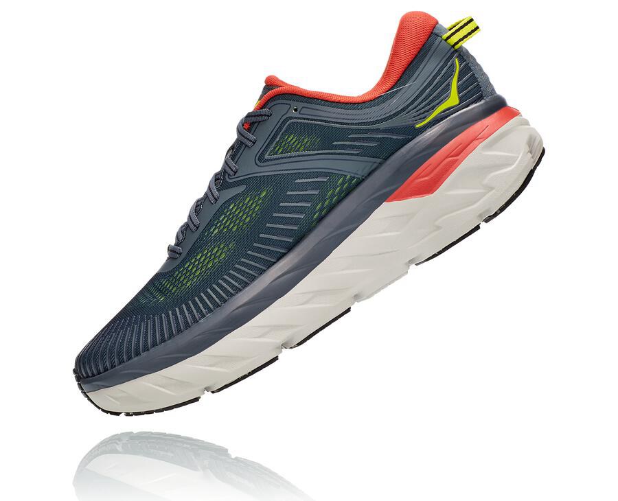 Hoka One One Tenisky Panske Námornícka Modrá - Bondi 7 - 62103-COKB